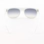 Super Topski 211 Sunglasses White with White Detachable Leather Sides by RETROSUPERFUTURE