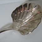 Silver Plated Serving Spoon with Shell Motif