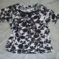 a.n.a. Women's Shirt Size XL White & Black & Blue