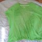 Just My Size Neon Green Women's Shirt Size 5X