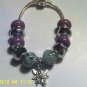 Hot Pink & Silver Fairy Charm Euro Style Bracelet~ $2 Ship
