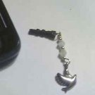 White Dove Cell Phone Charm~Dust Plug Cover~IPhone-Smartphone-All Phones