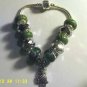 Green & Silver Owl Charm Euro Style Bracelet~ $2 Ship