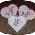 FSL Heart Alphabet Set Machine Embroidery Designs