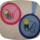 FSL Baby Rattle Tag Machine Embroidery Designs
