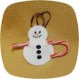 Snowman Candy Cane Holder 4x4 Machine Embroidery Designs