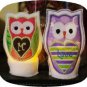 Heart Owl Tea Light Covers Machine Embroidery Designs