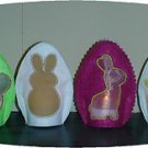 Easter Egg Cutout Tea Light Covers Machine Embroidery Designs