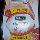 Schick Quattro Razors w/Bonus Razor  FREE SHIPPING~~~ #024