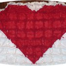 Fleece Heart Rag Throw 5x7 Machine Embroidery Designs
