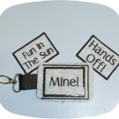 Luggage Tag With Insert 4x4 Machine Embroidery Designs