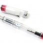 Pilot Prera Clear Body Fountain Pen Medium Nib Clear Red Accent [FPRN350RTRM]
