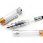 Pilot Prera Clear Body Fountain Pen - Translucent Orange Accent FPRN350RTOF