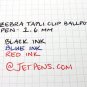 Zebra Tapli Clip Ballpoint Pen 1.6 mm Blue Body Blue Ink