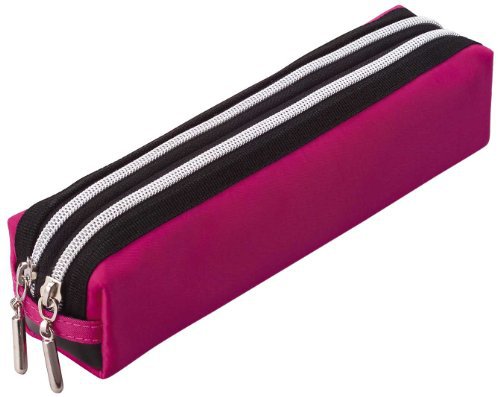 Estuche Para Lápices Raymay - Doble Cremallera Azul - Organizador Colores