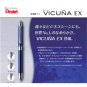 Pentel Vicugna EX pens 0.7 mm ballpoint black red mechanical 0.5 mm