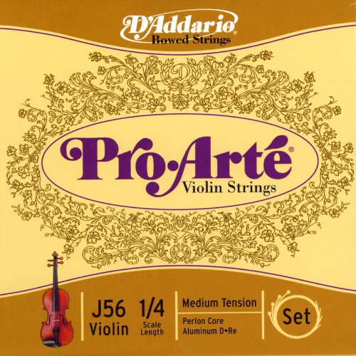 D Addario &Co Inc ProArte Violin String Set/ 1/4 Scale/ Medium Tension