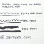 Pentel Tough Name Oil Based Marker Pen Fine Point Black Ink