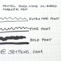 Pentel Tough Name Oil Based Marker Pen Extra Fine Point Black Ink