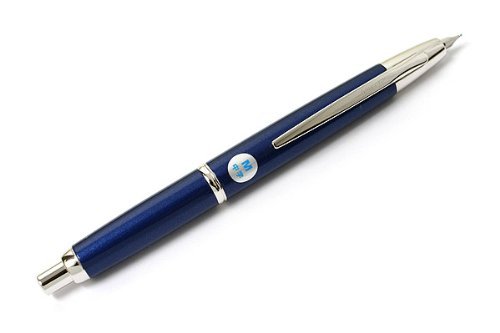 Pilot Capless Decimo Fountain Pen / 18k Gold Medium Nib / Dark Blue