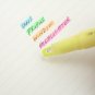 Uni Propus Window 2 Sided Highlighter Pen Thick 4.0mm Thin 0.6mm Yellow Color