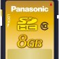 Panasonic 8GB SDHC Memory Card CLASS10 RP-SDWA08GJK