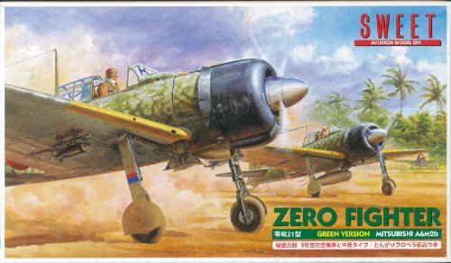 Plastic Model 1/144 Zero Fighter Type 21 (Green Version)