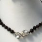 JUDITH McCANN Vintage FRENCH JET Necklace w/ Shuvon Clasp