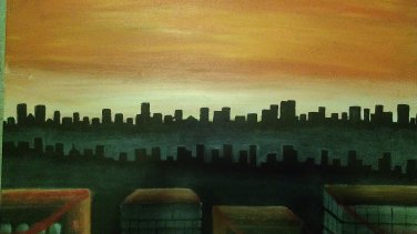 city sunset