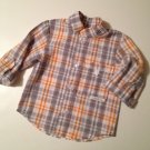 Boy's plaid seersucker shirt