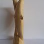PAIR DOLPHIN SEA WOODEN HAND CARVED HOME DECOR MARINE ANIMAL STATUE FIGURINE