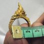 Thai Holy Brass Ring Statue Hindu Naga Great Snake Good Luck Good Life