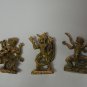 3 Mini Brass Hindu Hanuman King Monkey Statue Pendant Blessing Great life Good Luck Life Power