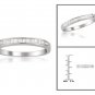 14k Gold Princess-cut Diamond Bridal Wedding Band Ring (1/4 cttw, I-J, I2-I3)