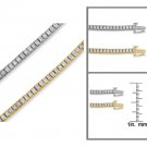 14k Gold IGL Certified Princess-cut Diamond Tennis Bracelet (3 1/4 cttw, H-I I1)