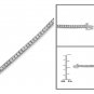 14k Gold IGL Certified Princess-cut Diamond Tennis Bracelet (4 cttw, H-I, I1)
