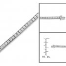 14k Gold IGL Certified Princess-cut Diamond Tennis Bracelet (5 cttw, H-I, I1)