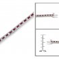 14k Gold 3 1/2 ctw IGL Certified Diamond & Ruby Tennis Bracelet (H-I, I1-I2)