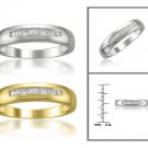 14k Yellow Gold Princess-cut Diamond Men's Wedding Band Ring (1/4 ctw, H-I, SI2)