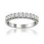 14k White Gold 1 ctw Princess-cut Diamond Bridal Wedding Band Ring (H-I, I1-I2)