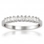 14k White Gold 1/2 ctw Princess-cut Diamond Bridal Wedding Band Ring (H-I, I1-I2)