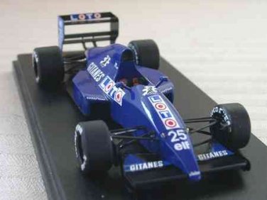 LIGIER Js33b Cosworth - Nicola Larini Car #: 25  - French G.P. 1990 - 1/43 Tameo Kits TMK127