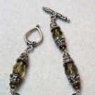 Smoky Amber Beaded Bracelet