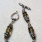 Smoky Amber Beaded Bracelet