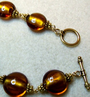 Amber Beaded Bracelet