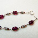Plum Purple Beaded Bracelet
