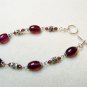 Plum Purple Beaded Bracelet