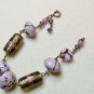 Chunky Nouveau Lavender Beaded Bracelet