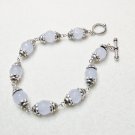 Fog Blue Beaded Bracelet