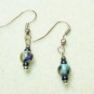Blue and Green Swirl Earrings #2893